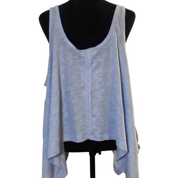 PEACH LOVE Baby Blue Oversized Tank, Size Large - Picture 3 of 12